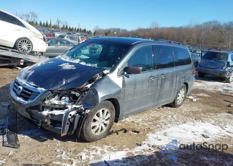 2010 Honda Odyssey Ex из США, поврежденный, VIN 5FNRL3H56AB094890